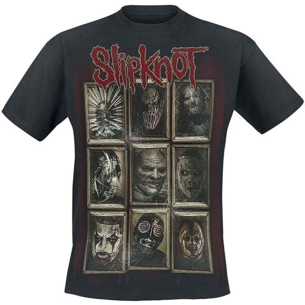 Slipknot Unisex Adult New Masks T-shirt L Svart Black L