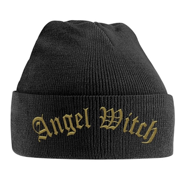 Angel Witch Broderad Logotyp Mössa One Size Svart/Guld Black/Gold One Size