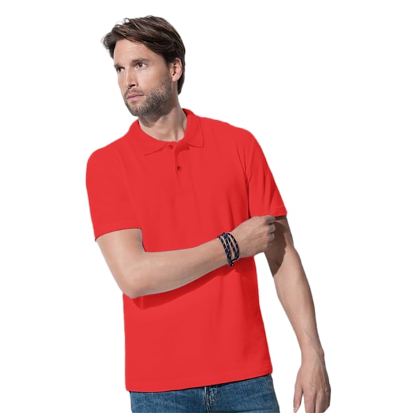 Stedman Herr Bomull Polo XL Scarlet Red Scarlet Red XL