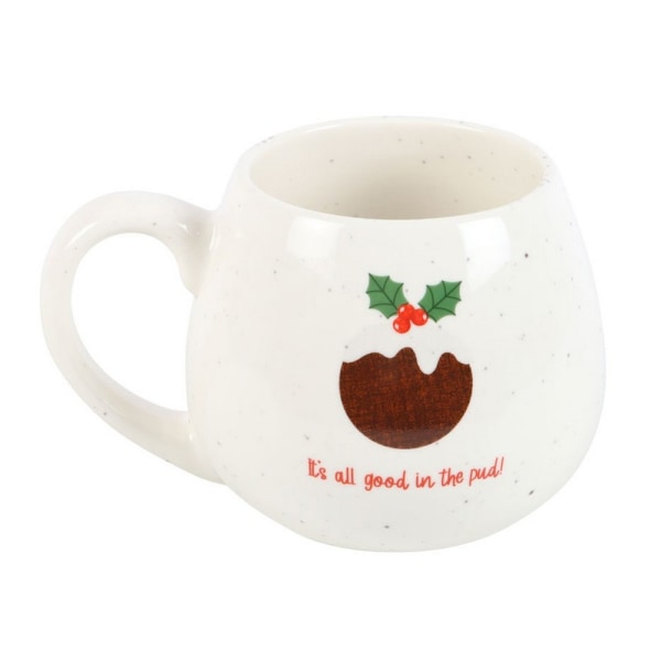 Något Annorlunda All Good In The Pud Rundad Julmugg O White One Size