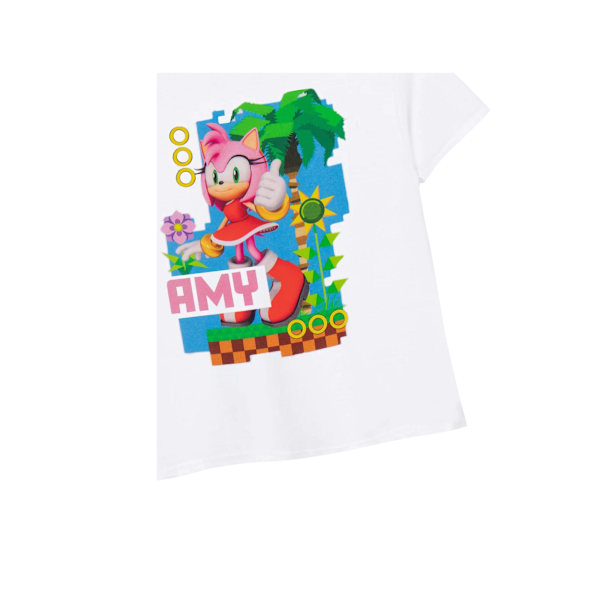 Sonic The Hedgehog Barn/Barn Amy Kortärmad T-shirt 13- White 13-14 Years