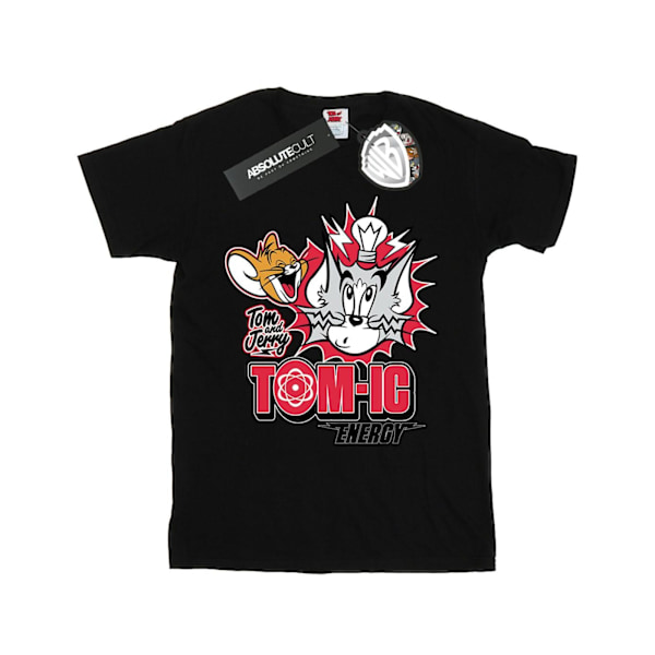 Tom And Jerry Girls Tomic Energy Bomull T-shirt 9-11 År Svart Black 9-11 Years