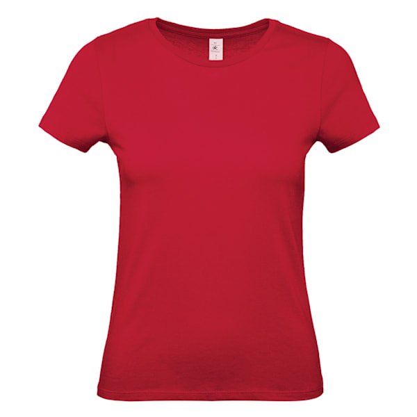 B&C Dam/Kvinnor #E150 T-Shirt XS Mörkröd Deep Red XS
