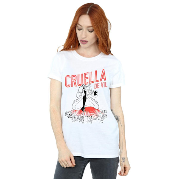 Disney Dam/Damer Cruella De Vil Dalmatiner Bomull Pojkvän White S