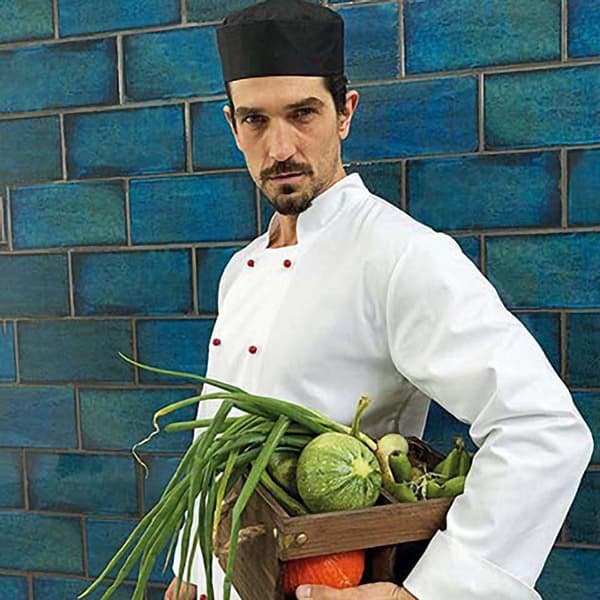 Premier Turn-Up Chefs Hat M Svart Black M