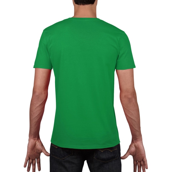 Gildan Mens mjuk stil V-ringad kortärmad T-shirt S Irish Gree Irish Green S