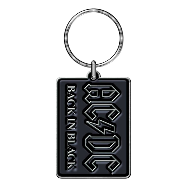 AC/DC Back In Black Nyckelring One Size Svart Black One Size