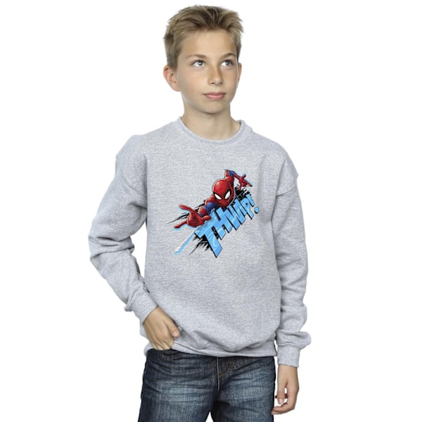 Marvel Boys Spider-Man Thump Sweatshirt 9-11 år Sports Grey Sports Grey 9-11 Years