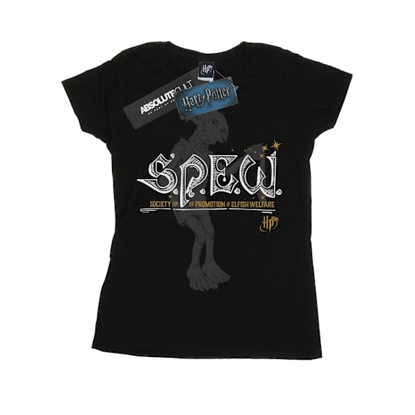 Harry Potter Dam/Dam Dobby Elfish Welfare Bomull T-shirt Black L