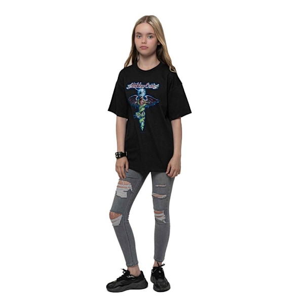Motley Crue Barn T-shirt för barn/barn 11-12 år Svart Black 11-12 Years