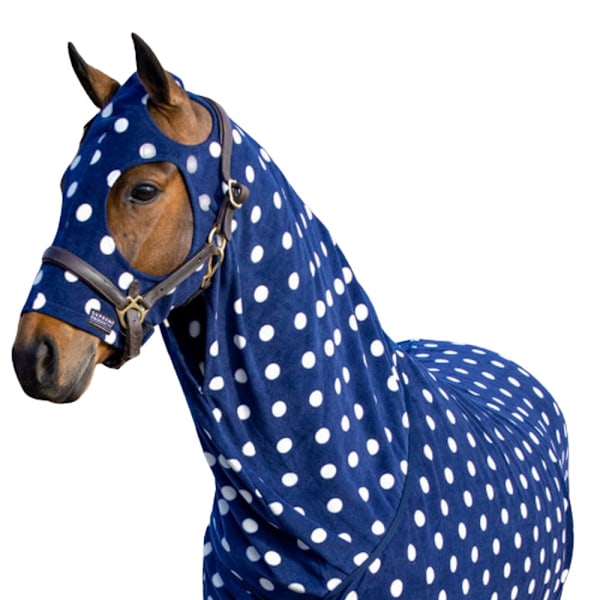 Supreme Products Dotty Fleece Häst Huva 13.2 Hands Noble Navy Noble Navy 13.2 Hands