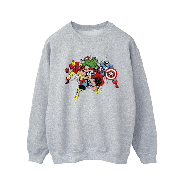 Marvel Herr Avengers Team Santa Sweatshirt L Sports Grey Sports Grey L