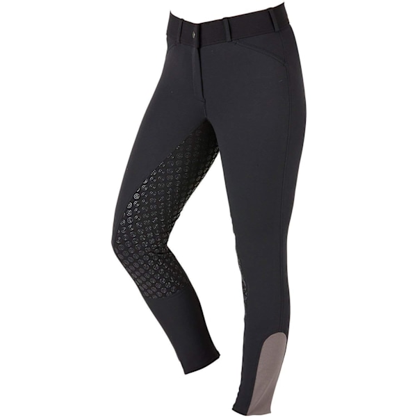 Dublin Womens/Ladies Elite Gel Full Seat Breeches 30in Svart Black 30in
