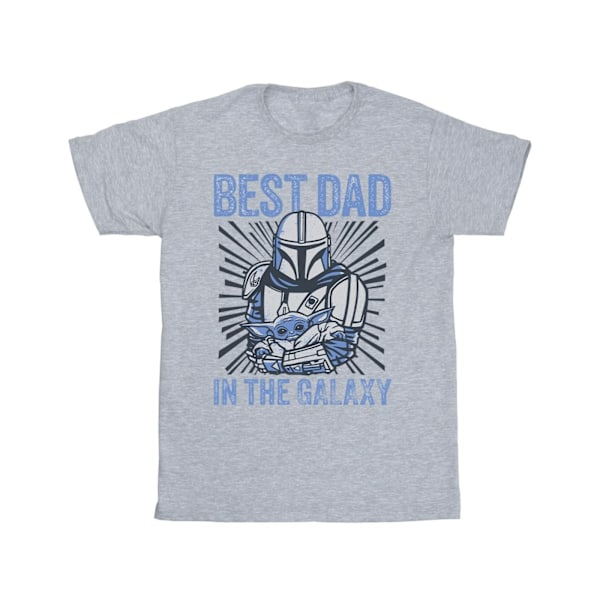 Star Wars Mandalorian Bästa Pappa Galaxy T-shirt XL Sports Grå Sports Grey XL