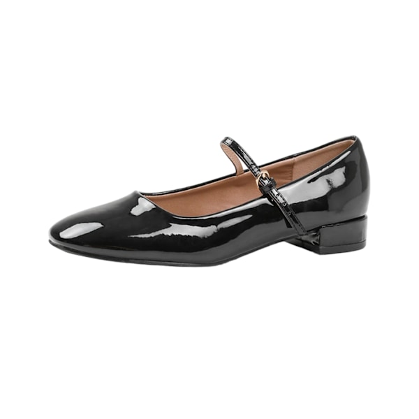 Where's That From Dam/Damer Minsk Lack Läderimitation Spänne Black 4 UK Wide