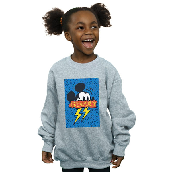Disney Girls Mickey Mouse 90-talets Flash Sweatshirt 5-6 år Sport Sports Grey 5-6 Years