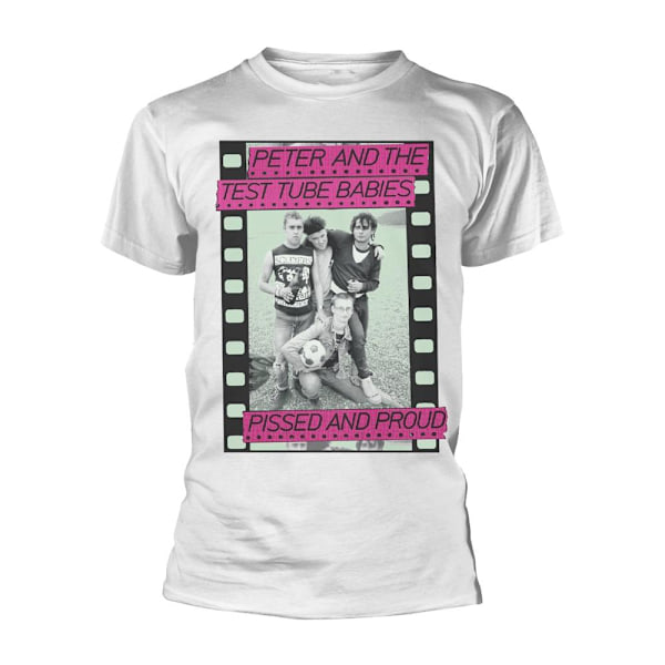Peter & The Test Tube Babies Unisex Vuxen Pissed And Proud T-Sh White S