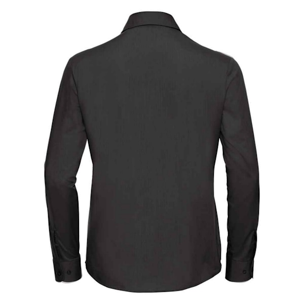 Russell Collection Dam/Kvinna Poplin Lätt-Skötsel Långärmad Black M