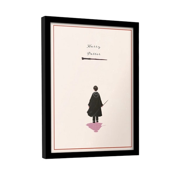 Harry Potter Ser framåt Harry ensam Inramad Poster 45cm x 3 Multicoloured 45cm x 35cm