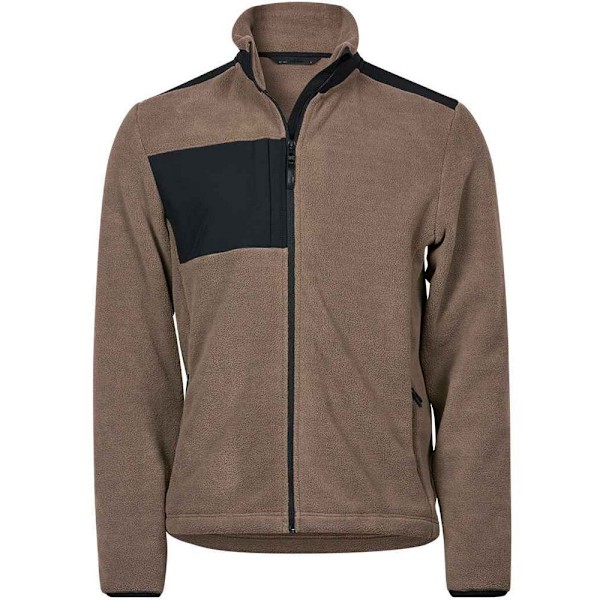 Tee Jays Herr Mountain Fleece Jacka XXL Clay/Svart Clay/Black XXL