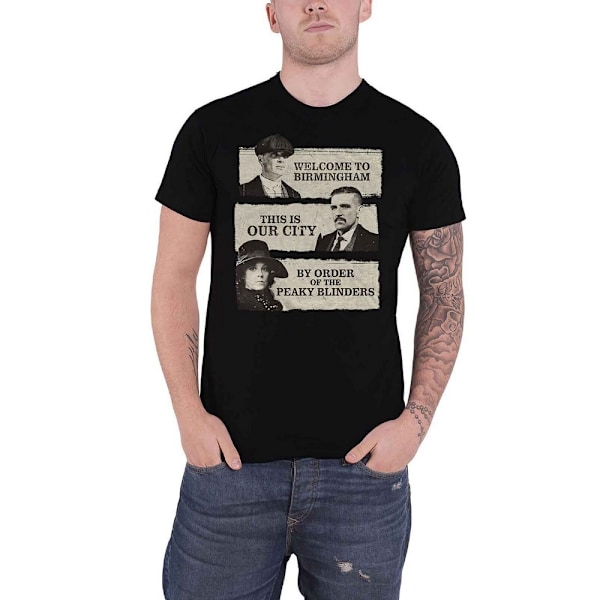 Peaky Blinders Unisex Vuxen This Is Our City T-Shirt XL Svart Black XL