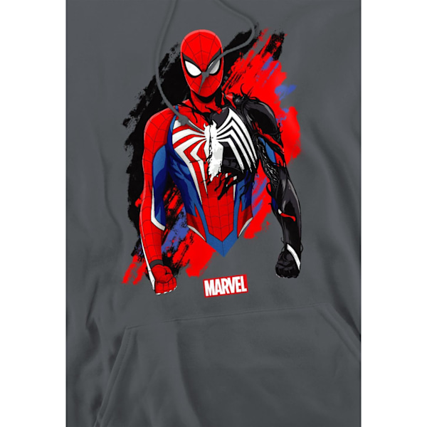Spider-Man Symbiote Hoodie för män XL Charcoal Charcoal XL