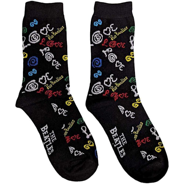 The Beatles Unisex Vuxenstrumpor Love 7 UK-11 UK Mörkblå Dark Blue 7 UK-11 UK