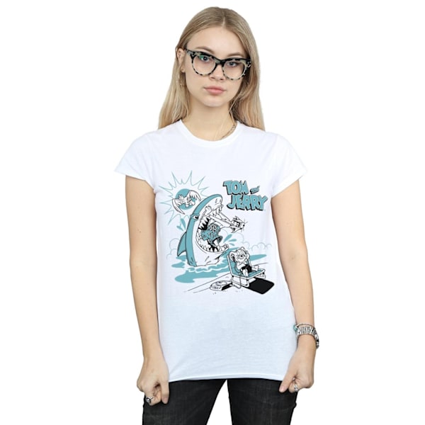 Tom And Jerry Dam/Dam Sommar Haj Bomull T-shirt L Vit White L