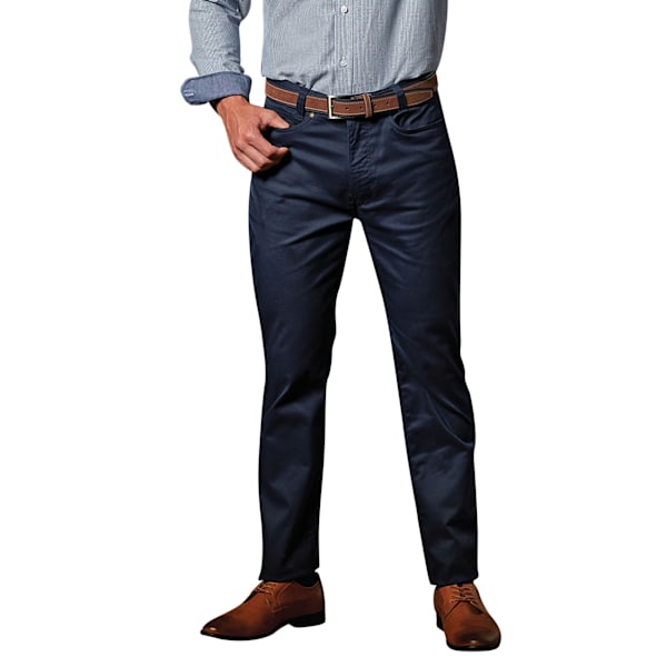 Premier Mens Performance Chinos 32L Navy Navy 32L