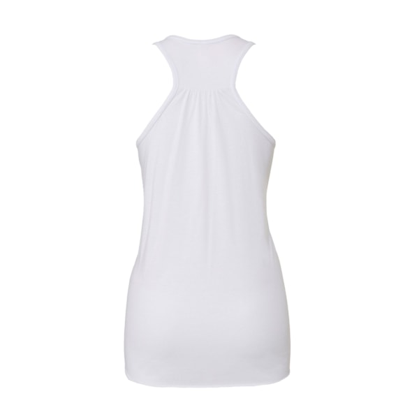 Bella + Canvas Dam/Kvinnor Racerback Flowy Tank Top M Vit White M