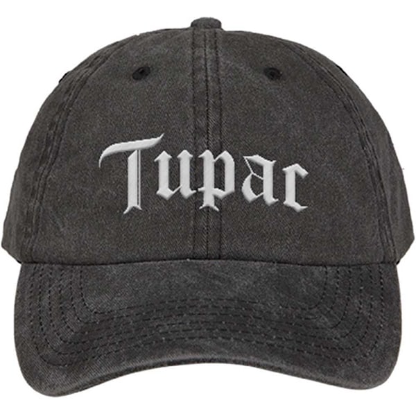 Tupac Shakur Unisex Vuxen Gotisk Logotyp Baseballkeps One Size Cha Charcoal Grey One Size