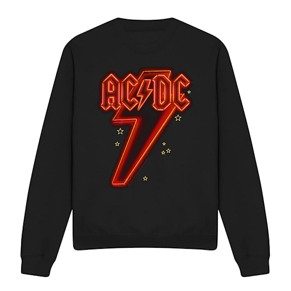 AC/DC Unisex Vuxen Neon Bolt Sweatshirt L Svart Black L