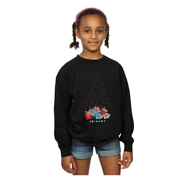 Friends Girls Christmas Tree Lights Sweatshirt 12-13 år Svart Black 12-13 Years