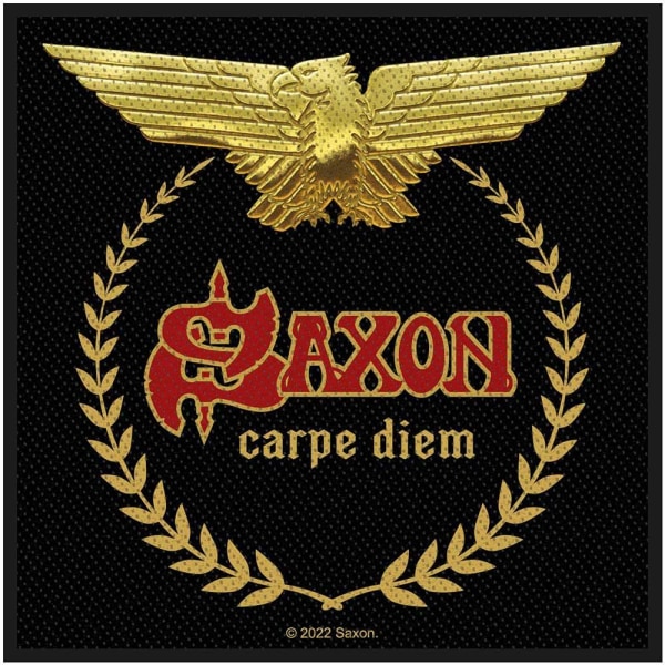 Saxon Carpe Diem Standard Patch One Size Svart/Guld/Röd Black/Gold/Red One Size