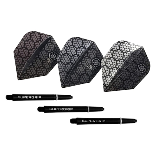 Harrows Twin Pack Dart Flights One Size Svart/Silver Black/Silver One Size