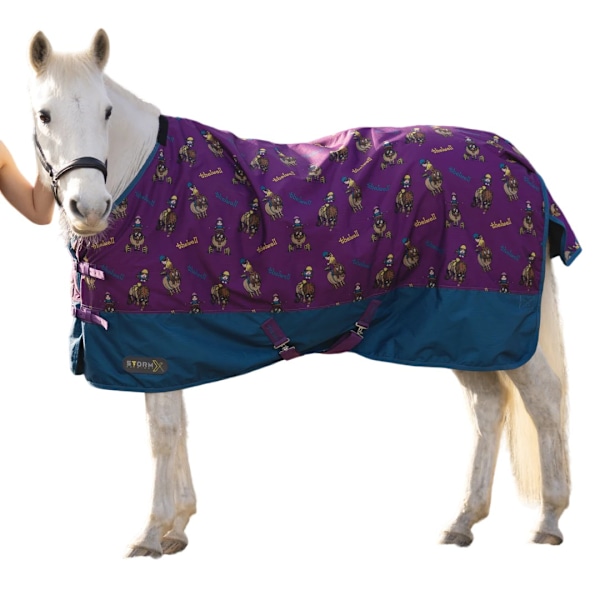 StormX Thelwell Collection Pony Friends 200g Standard Neck Hors Imperial Purple/Pacific Blue 6´ 6