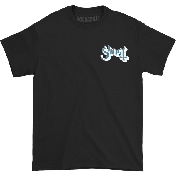 Ghost Unisex Vuxen Dans Macabre Cover Back Print Logo T-Shirt Black XL
