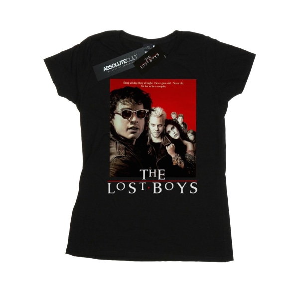 The Lost Boys Dam/Damer Röd Affisch Bomull T-shirt XL Svart Black XL