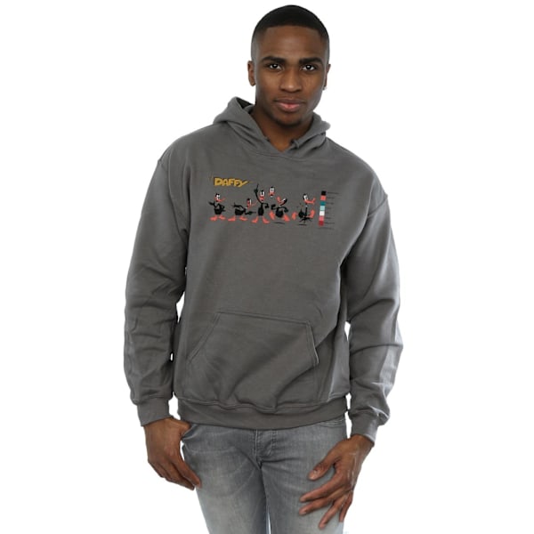 Looney Tunes Herr Daffy Duck Färgkodad Hoodie XL Charcoal Charcoal XL