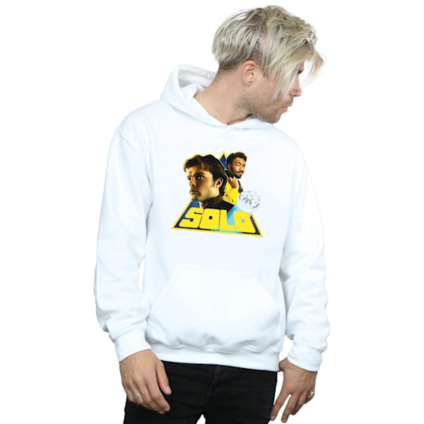 Star Wars Solo Retro Triangle Hoodie 4XL Vit White 4XL