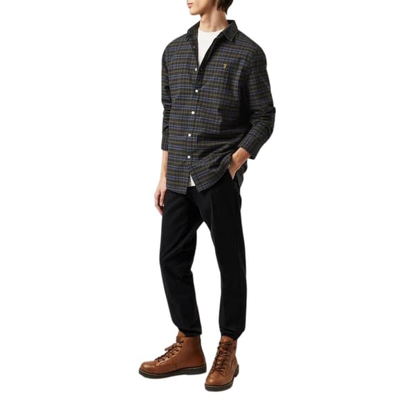 Farah Herr Fraser Rutig Regular Button-Down Skjorta M Blackwatc Blackwatch M