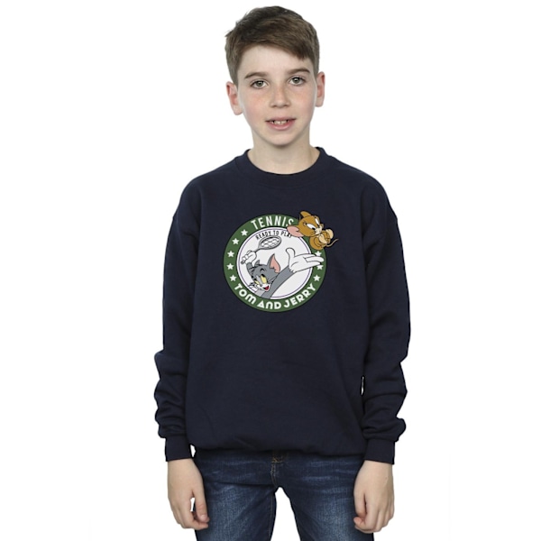 Tom And Jerry Boys Tennis Ready To Play Sweatshirt 3-4 År Marinblå Navy Blue 3-4 Years