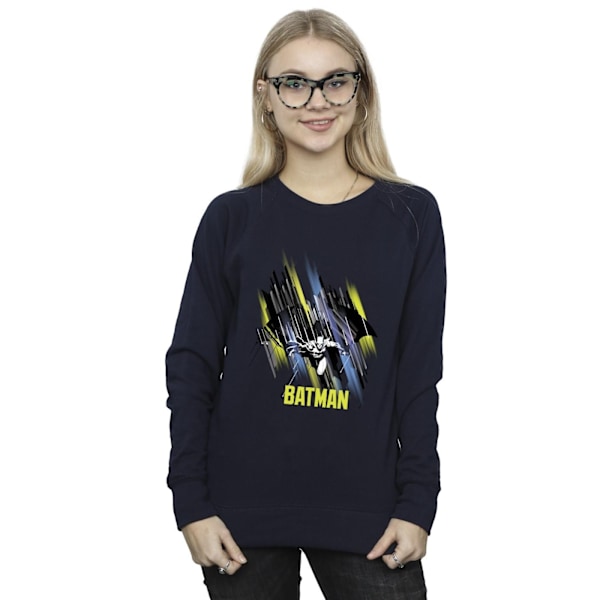 DC Comics Dam/Kvinnor Batman Flygande Batman Sweatshirt M Marinblå Navy Blue M