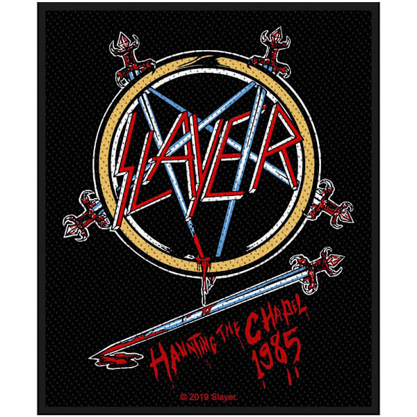 Slayer Haunting The Chapel Standard Patch One Size Svart/Röd/Gul Black/Red/Yellow One Size