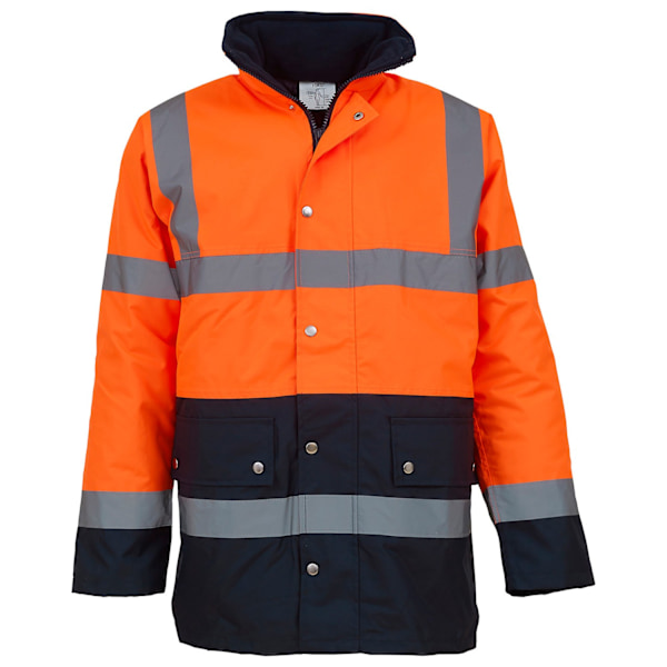 Yoko Herr Motorway Tvåfärgad Hög Synlighet Jacka L Orange/Marinblå Orange/Navy L