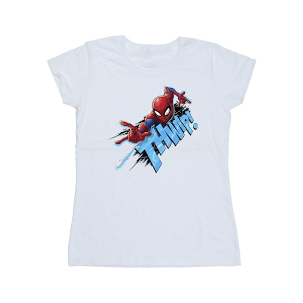 Marvel Dam/Kvinnor Spider-Man Thump Bomull T-shirt L Vit White L