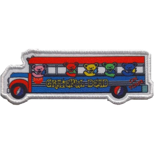 Grateful Dead Bus Patch One Size Blå/Röd Blue/Red One Size