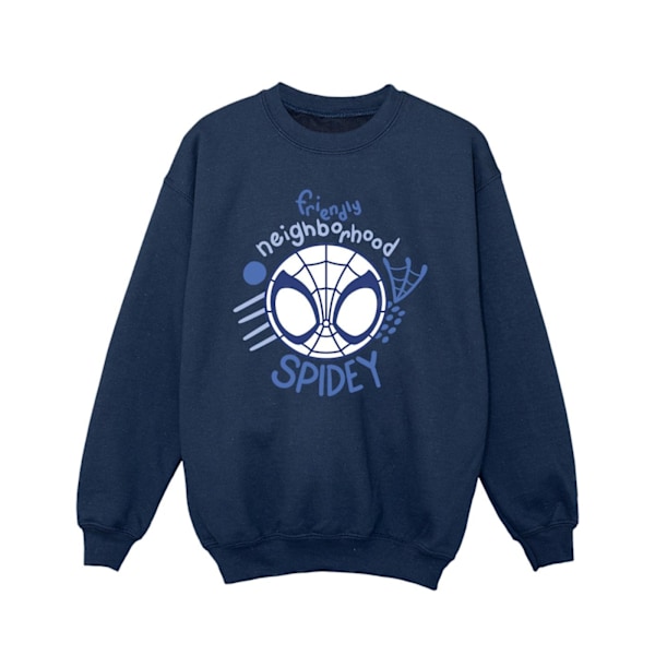 Marvel Girls Spidey And His Amazing Friends Neighbourhood Sweatshirt Navy Blue 5-6 Years