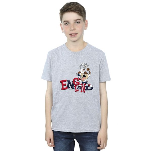 Looney Tunes Boys Bugs & Taz England T-shirt 9-11 år Sport Sports Grey 9-11 Years