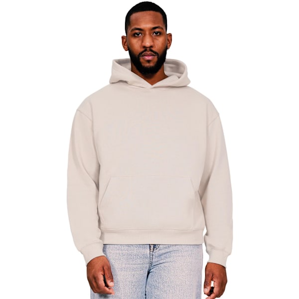 Casual Classics Herr Boxy Ringspun Bomull Oversized Hoodie M Ec Ecru M